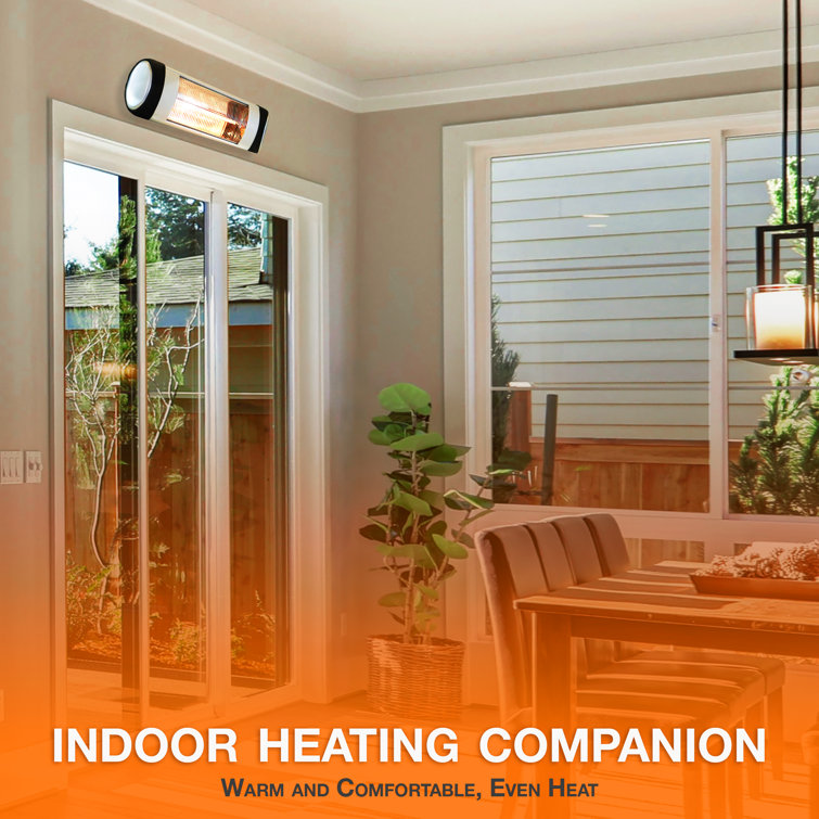 Patio Premier Stainless Steel Electric Wall Mounted Heater Wayfair Canada